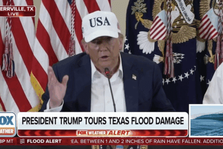 Pres. Trump in Texas. Photo: Fox News